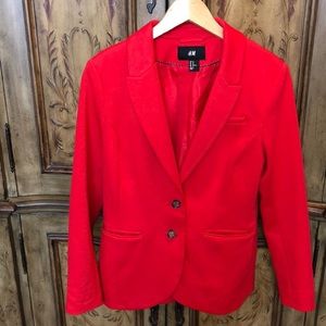 H&M Perfect Red Blazer Suit Jacket ❤️